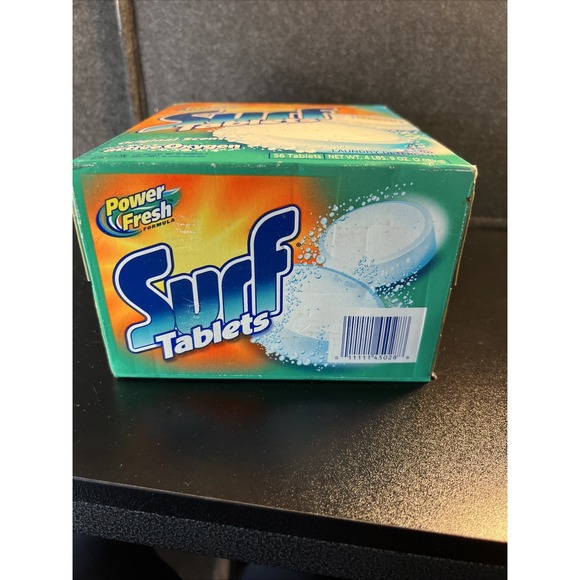 SURF Tablets Original Power Fresh Laundry Detergent‎ Box Prop Soap VTG 2001 - Picture 6 of 7